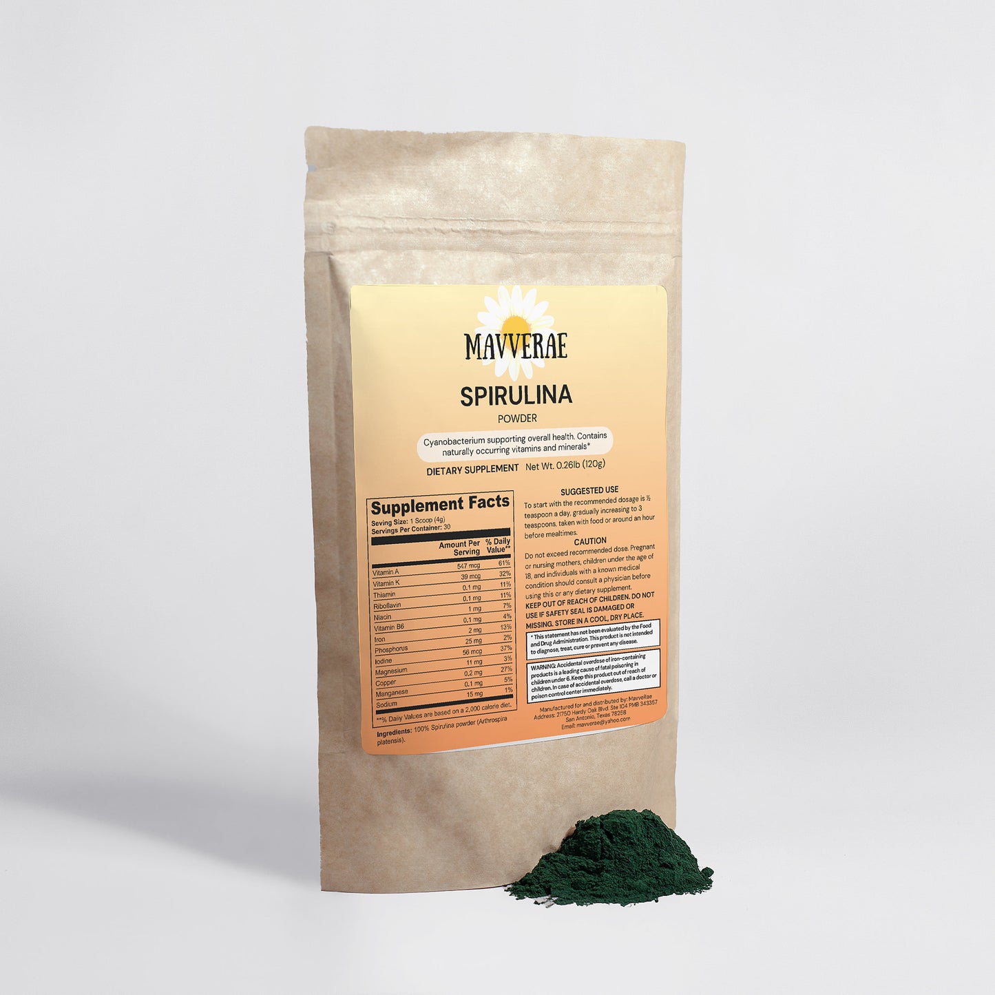 Organic Spirulina Powder